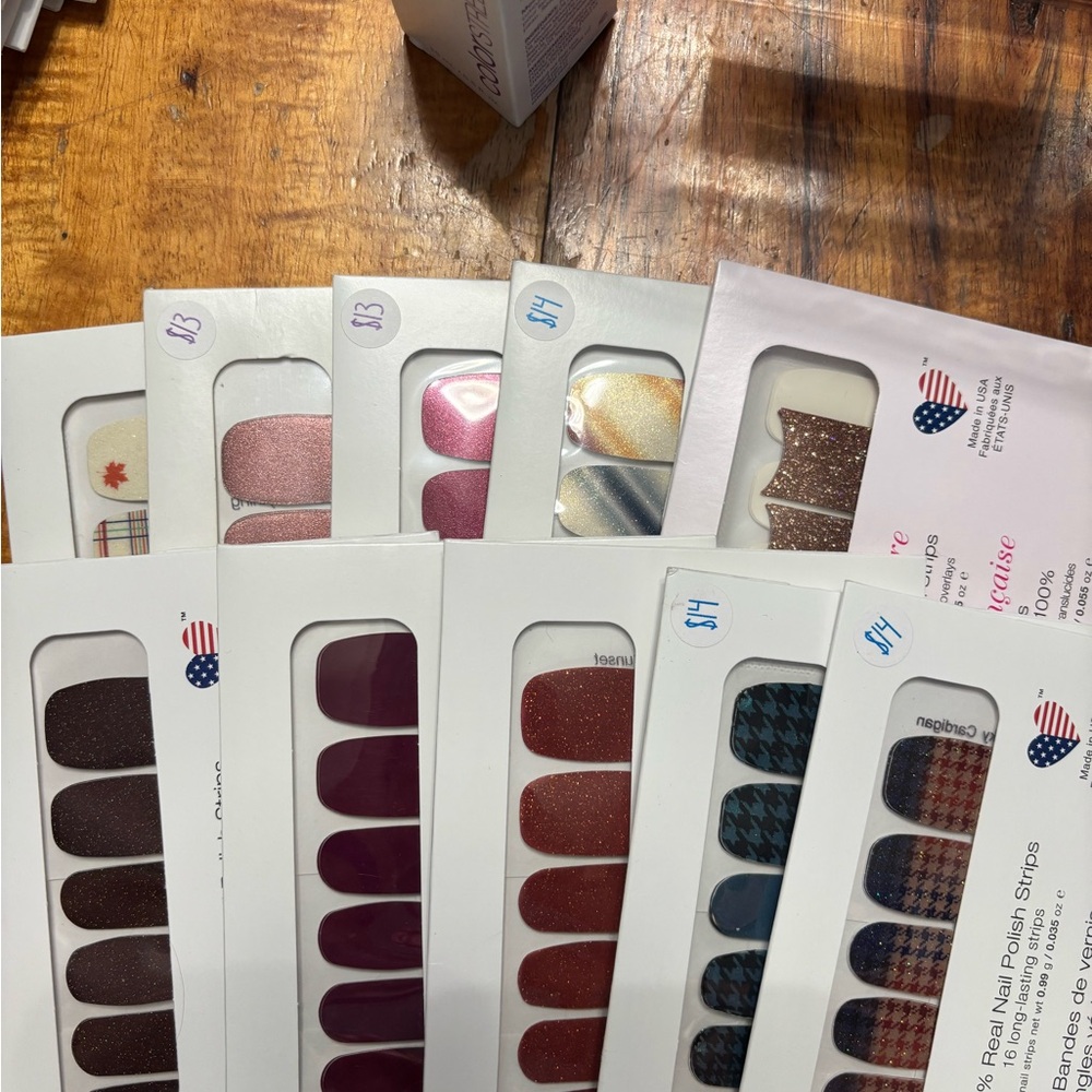 Assorted Nail Polish Strips Set Color Street